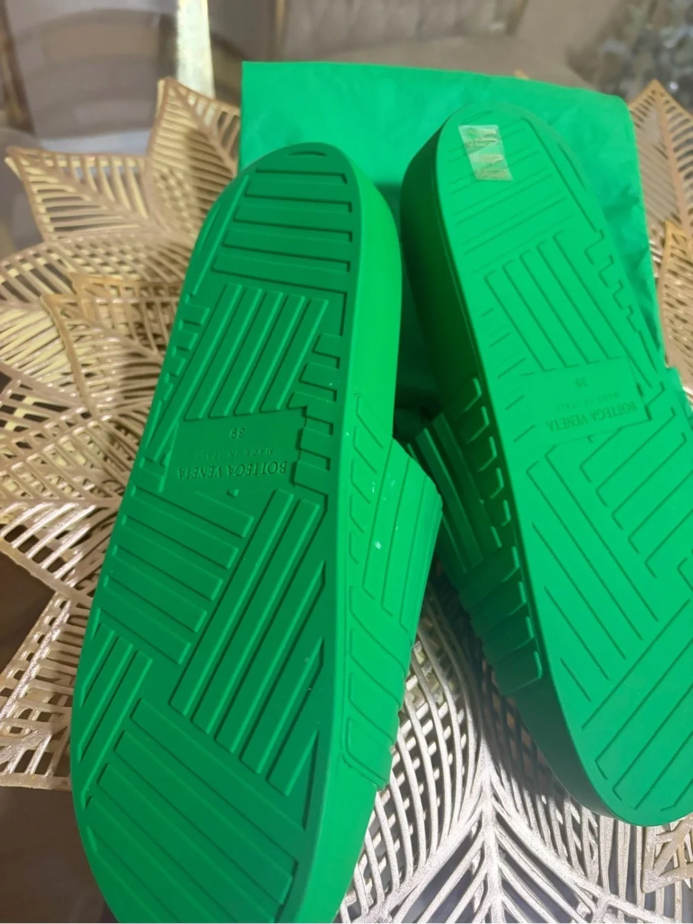 Bottega Venetta Womens Slides